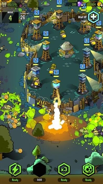 zombie towers中文版下载,僵尸塔,防御游戏,僵尸游戏